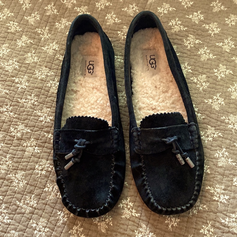 UGG black suede shoes
